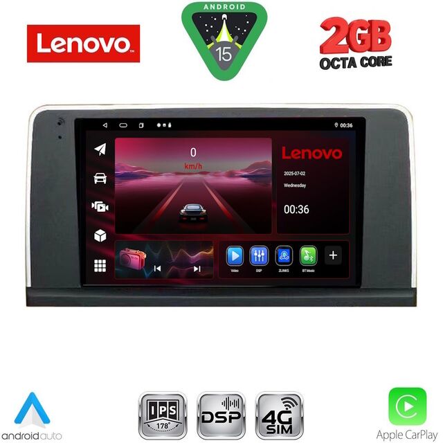 LENOVO LVF 5061_CPA (9inc) (CIC) MULTIMEDIA TABLET for BMW X5 (E70) – X6 (E71) mod. 2009-2013
