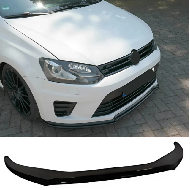 Lip spoiler μαύρο πλαστικό γυαλιστερό - Vw Polo look R WRC 2009-2017