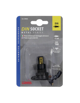 ΠΡΙΖΑ ΑΝΑΠΤΗΡΑ DIN ΜΕ ΚΑΠΑΚΙ 12/24V 16A