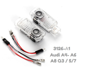 Προβολείς πόρτας με λογότυπο για Audi A1 / A4 / A6 / A8 / Q3 / Q5 / Q7