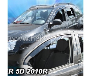 ΑΝΕΜΟΘΡΑΥΣΤΕΣ ΓΙΑ DACIA DUSTER 5D 2010-2018 ΖΕΥΓΑΡΙ ΑΠΟ ΕΥΚΑΜΠΤΟ ΦΙΜΕ ΠΛΑΣΤΙΚΟ HEKO - 2 ΤΕΜ.