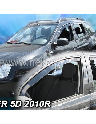 ΑΝΕΜΟΘΡΑΥΣΤΕΣ ΓΙΑ DACIA DUSTER 5D 2010-2018 ΖΕΥΓΑΡΙ ΑΠΟ ΕΥΚΑΜΠΤΟ ΦΙΜΕ ΠΛΑΣΤΙΚΟ HEKO - 2 ΤΕΜ.