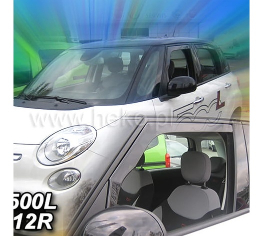 ΑΝΕΜΟΘΡΑΥΣΤΕΣ ΓΙΑ FIAT 500 L 5D 2012-2020 ΖΕΥΓΑΡΙ ΑΠΟ ΕΥΚΑΜΠΤΟ ΦΙΜΕ ΠΛΑΣΤΙΚΟ HEKO - 2 ΤΕΜ.