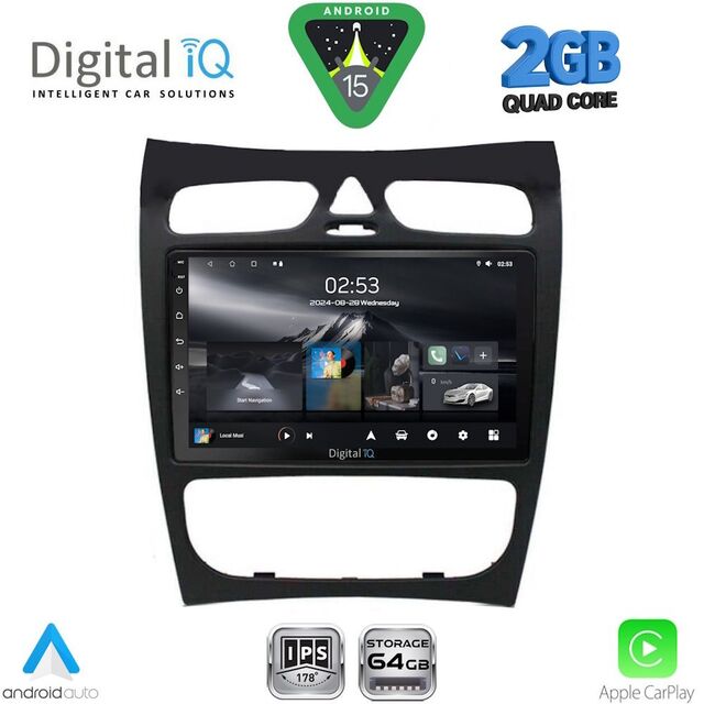 DIGITAL IQ RSD 1406_CPA (9inc) MUTIMEDIA TABLET for MERCEDES CLK (W209) mod. 2000-2004