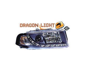 ΦΑΝΑΡΙΑ ΓΙΑ SKODA OCTAVIA 4 97-04 DRAGONLIGHT+LED BLACK