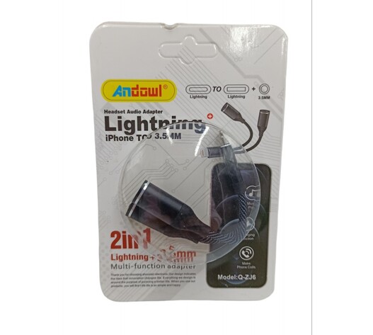 ΑΝΤΑΠΤΟΡΑΣ 2ΣΕ1 lightning ΣΕ lightning ANDOWL Q-ZJ6