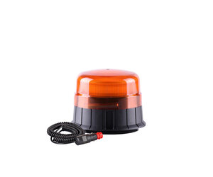 Amio – Φάρος Προειδοποίησης W01M LED 12/24V Amber 39xSMD Μαγνητικός/Βιδωτός με Φις Αναπτήρα 142x116mm για Αυτοκίνητο & Φορτηγό – 1 Τεμ. (01500/AM)