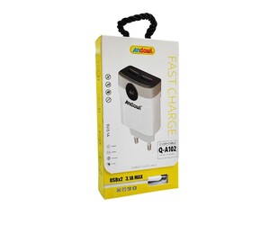 ANDOWL ΦΟΡΤΙΣΤΗΣ ΜΕ ΚΑΛΩΔΙΟ ΦΟΡΤΙΣΗΣ 2USB ΣΕ LIGHTNING Q-A102