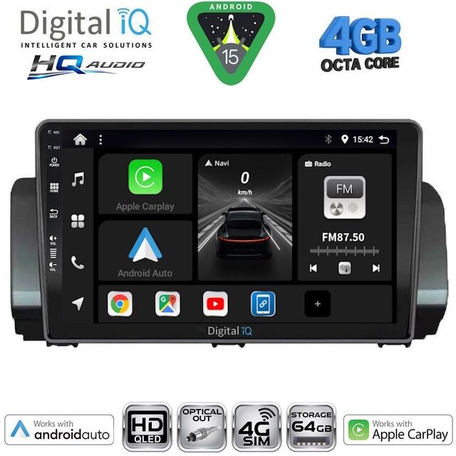 DIGITAL IQ BXK 19109A_CPAA (10inc) MULTIMEDIA TABLET for DACIA LOGAN - SANDERO - JOGGER mod. 2020-2026