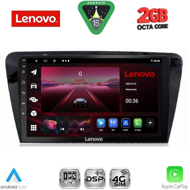 LENOVO LVF 5597_CPA (10inc) MULTIMEDIA TABLET for SKODA OCTAVIA 7 mod. 2013-2021
