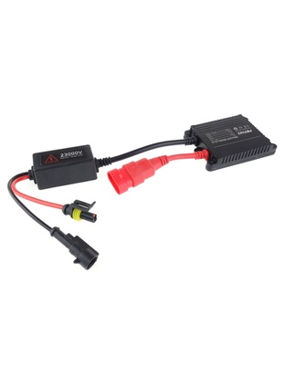 Amio - Kit Λάμπες Xenon H7M 6000K 35W 12V με SLIM ballast για ισχυρό λευκό φωτισμό δρόμου και σταθερή απόδοση με μεταλλική βάση και εύκολη εγκατάσταση - 1 Σετ (01949/AM)
