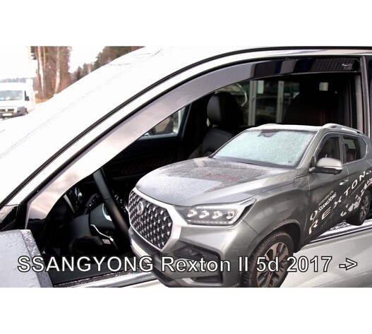 ΑΝΕΜΟΘΡΑΥΣΤΕΣ ΓΙΑ SSANGYONG REXTON 5D 2017+ ΖΕΥΓΑΡΙ ΑΠΟ ΕΥΚΑΜΠΤΟ ΦΙΜΕ ΠΛΑΣΤΙΚΟ HEKO - 2 ΤΕΜ.