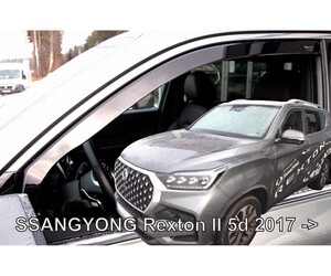 ΑΝΕΜΟΘΡΑΥΣΤΕΣ ΓΙΑ SSANGYONG REXTON 5D 2017+ ΖΕΥΓΑΡΙ ΑΠΟ ΕΥΚΑΜΠΤΟ ΦΙΜΕ ΠΛΑΣΤΙΚΟ HEKO - 2 ΤΕΜ.