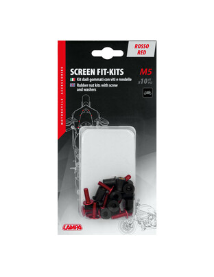 ΚΙΤ ΤΟΠΟΘΕΤΗΣΗΣ FAIRINGS MOTO ΑΠΟ ΑΝΑΔ. ΑΛΟΥΜΙΝΙΟ (ΒΙΔΕΣ M5 /ΠΑΞΙΜΑΔΙΑ/ΡΟΔΕΛΕΣ) ΚΟΚΚΙΝΟ LAMPA -10 TEM.