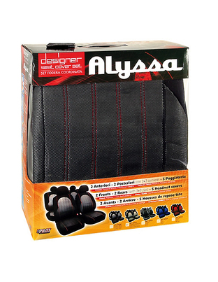 Lampa - ΚΑΛΥΜΜΑΤΑ ΚΑΘΙΣΜΑΤΩΝ Alyssa ΑΝΘΡΑΚΙ - 9 τεμ. (L5492.8)