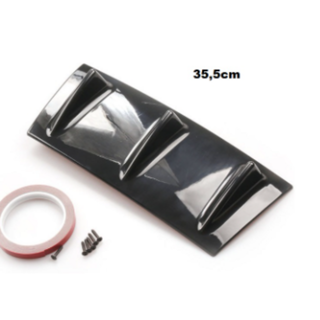 Diffuser Πίσω Προφυλακτήρα μαύρο γυαλιστερό universal 35cm