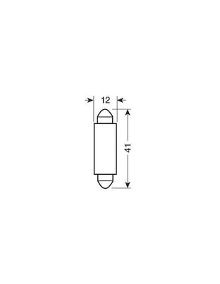 ΛΑΜΠΑΚΙ ΠΛΑΦΟΝΙΕΡΑΣ 9-32V 12x41mm 120lm ΛΕΥΚΟ MEGA-LED12 (ΔΙΠΛΗΣ ΠΟΛΙΚΟΤΗΤΑΣ) BLISTER 1ΤΕΜ.