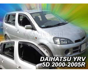 ΑΝΕΜΟΘΡΑΥΣΤΕΣ ΓΙΑ DAIHATSU YRV 5D 2000-2005R ΣΕΤ ΑΥΤΟΚΙΝΗΤΟΥ ΑΠΟ ΕΥΚΑΜΠΤΟ ΦΙΜΕ ΠΛΑΣΤΙΚΟ HEKO - 4 ΤΕΜ.