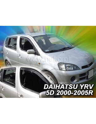 ΑΝΕΜΟΘΡΑΥΣΤΕΣ ΓΙΑ DAIHATSU YRV 5D 2000-2005R ΣΕΤ ΑΥΤΟΚΙΝΗΤΟΥ ΑΠΟ ΕΥΚΑΜΠΤΟ ΦΙΜΕ ΠΛΑΣΤΙΚΟ HEKO - 4 ΤΕΜ.