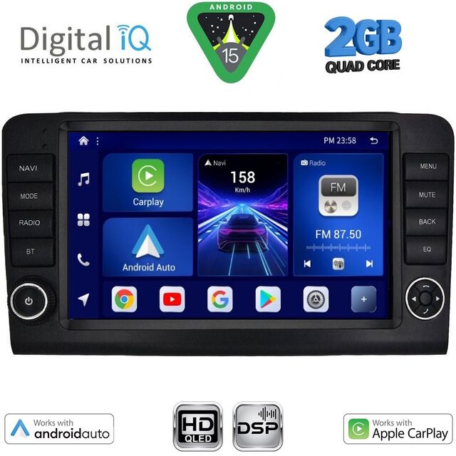 DIGITAL IQ BXC 3416_CPAA (9inc) MULTIMEDIA TABLET for MERCEDES ML (W164) – GL (X164) mod. 2005-2011
