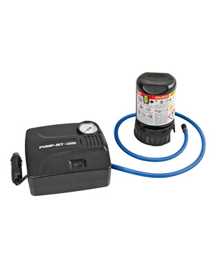 ΚΟΜΠΡΕΣΕΡ ΑΕΡΑ ΕΛΑΣΤΙΚΩΝ 12V 450ml ΜΕ ΥΓΡΟ ΕΠΙΣΚΕΥΗΣ 450ml ΜΑΝΟΜΕΤΡΟ ΚΑΙ ΜΕΤΡΗΤΗ ΠΙΕΣΗΣ (ΧΡΟΝΟΣ 7min)
