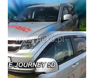 ΑΝΕΜΟΘΡΑΥΣΤΕΣ ΓΙΑ DODGE JOURNEY 5D 2008-2020 / FIAT FREEMONT 5D 2011-2020 ΖΕΥΓΑΡΙ ΑΠΟ ΕΥΚΑΜΠΤΟ ΦΙΜΕ ΠΛΑΣΤΙΚΟ HEKO - 2 ΤΕΜ.