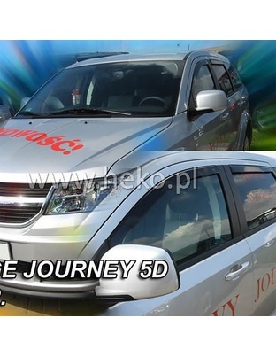 ΑΝΕΜΟΘΡΑΥΣΤΕΣ ΓΙΑ DODGE JOURNEY 5D 2008-2020 / FIAT FREEMONT 5D 2011-2020 ΖΕΥΓΑΡΙ ΑΠΟ ΕΥΚΑΜΠΤΟ ΦΙΜΕ ΠΛΑΣΤΙΚΟ HEKO - 2 ΤΕΜ.