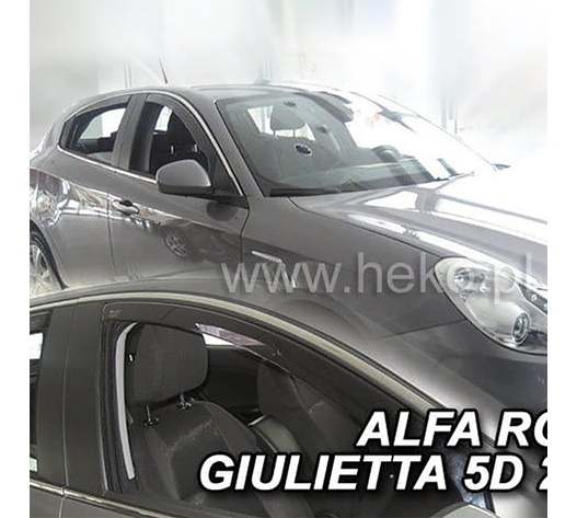 ΑΝΕΜΟΘΡΑΥΣΤΕΣ ΓΙΑ ALFA ROMEO GIULIETTA 5D 2010- ΖΕΥΓΑΡΙ ΑΠΟ ΕΥΚΑΜΠΤΟ ΦΙΜΕ ΠΛΑΣΤΙΚΟ HEKO - 2 ΤΕΜ.