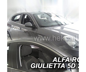 ΑΝΕΜΟΘΡΑΥΣΤΕΣ ΓΙΑ ALFA ROMEO GIULIETTA 5D 2010- ΖΕΥΓΑΡΙ ΑΠΟ ΕΥΚΑΜΠΤΟ ΦΙΜΕ ΠΛΑΣΤΙΚΟ HEKO - 2 ΤΕΜ.