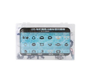 KIT ΜΕ ΑΝΤΑΠΤΟΡΕΣ ΓΙΑ ΛΑΜΠΕΣ LED 36 ΤΕΜΑΧΙΩΝ ΣΕ ΒΑΛΙΤΣΑΚΙ ΠΛΑΣΤΙΚΟ M-TECH