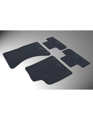 Cik - ΠΑΤΑΚΙΑ ΑΥΤΟΚΙΝΗΤΟΥ ΑΠΟ ΛΑΣΤΙΧΟ ΓΙΑ AUDI Q5 2008-2017 ΣΕ ΜΑΥΡΟ ΧΡΩΜΑ ΜΕ ΚΟΥΜΠΩΜΑΤΑ - 4 ΤΕΜ. (RM.AU.0005/CK)