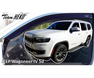 Heko - Ανεμοθραύστες για Jeep Wagoneer IV 5 Doors 2021-2025 Ζευγάρι Απο Εύκαμπτο Φιμέ Πλαστικό - 2 τεμ. (ΑΝΕΜ.19139)