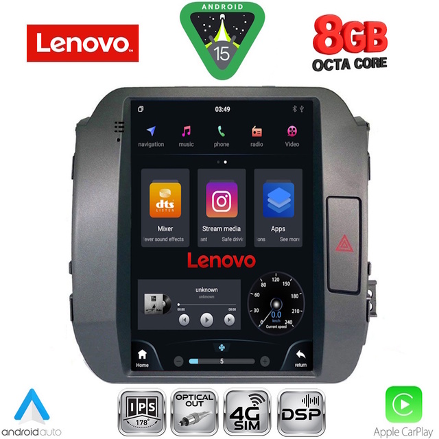 LENOVO SSW 10927_CPA TESLA STYLE  for KIA SPORTAGE mod. 2010-2015
