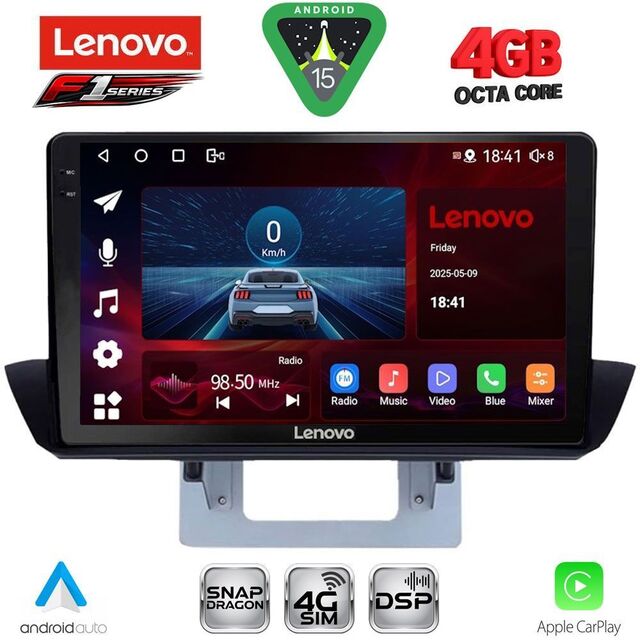LENOVO SSQ 9364_CPA DASH (9inc) MULTIMEDIA TABLET for MAZDA BT50 mod. 2012-2019