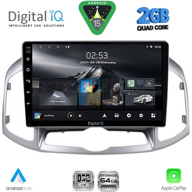 DIGITAL IQ RSD 1071_CPA (10inc) MULTIMEDIA for CHEVROLET CAPTIVA mod. 2012-2018