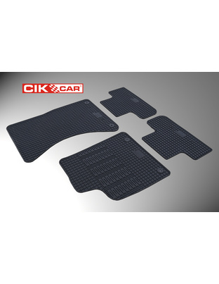 Cik - ΠΑΤΑΚΙΑ ΑΥΤΟΚΙΝΗΤΟΥ ΑΠΟ ΛΑΣΤΙΧΟ ΓΙΑ AUDI Q5 2008-2017 ΣΕ ΜΑΥΡΟ ΧΡΩΜΑ ΜΕ ΚΟΥΜΠΩΜΑΤΑ - 4 ΤΕΜ. (RM.AU.0005/CK)