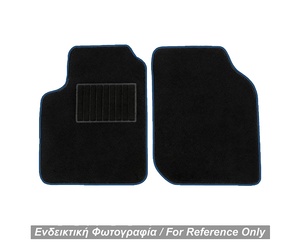 ΠΑΤΑΚΙΑ ΜΟΚΕΤΑ ΓΙΑ MERCEDES SMART 450 1998-2006 ΜΑΥΡΟ ΜΕ ΜΠΛΕ ΡΕΛΙ RACE AXION - 2 ΤΕΜ.