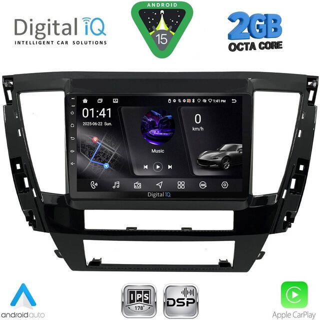 DIGITAL IQ RSF 4447S_CPA (9inc) MULTIMEDIA TABLET for MITSUBISHI PAJERO SPORT mod. 2020-2026