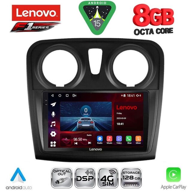 LENOVO SSR 10108_CPA (9inc) MULTIMEDIA TABLET for DACIA LOGAN – SANDERO mod. 2012-2019