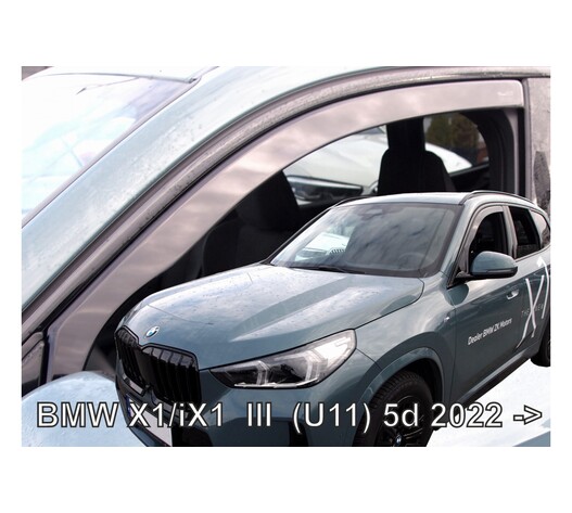 ΑΝΕΜΟΘΡΑΥΣΤΕΣ ΓΙΑ BMW X1 (U11) /iX1 5D 2022-2023  ΖΕΥΓΑΡΙ ΑΠΟ ΕΥΚΑΜΠΤΟ ΦΙΜΕ ΠΛΑΣΤΙΚΟ HEKO - 2 ΤΕΜ.