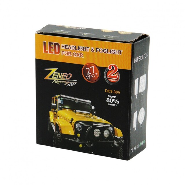 LED ΠΡΟΒΟΛΕΑΣ 27W ΣΤΡΟΓΓΥΛΟΣ AU-63122