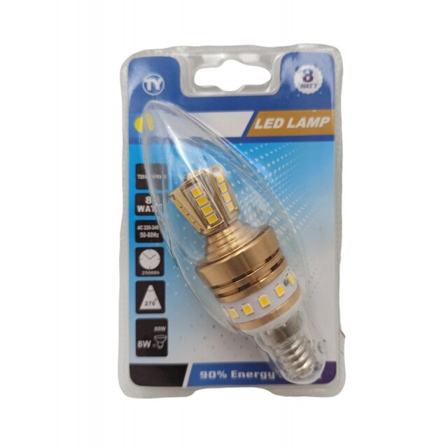 LED ΛΑΜΠΑ Ε14/8W/3000K 5797