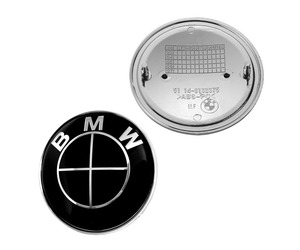 Σήμα κουμπωτό μαύρο 74mm - Bmw
