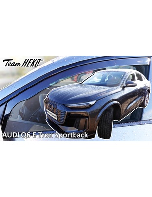 Heko - Ανεμοθραύστες για Audi Q6 E-Tron Sportback 5 Doors 2024+ Ζευγάρι Απο Εύκαμπτο Φιμέ Πλαστικό - 2 τεμ. (ΑΝΕΜ.20201)