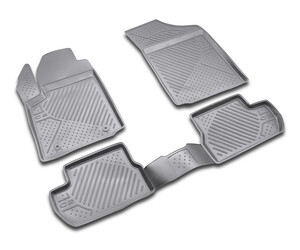 ΠΑΤΑΚΙΑ ΣΕ ΣΚΑΦΗ TPE ΛΑΣΤΙΧΟ ΓΙΑ CHEVROLET C2 10/03-12/10  NOVLINE (ΓΚΡΙ) - 4 ΤΕΜ.
