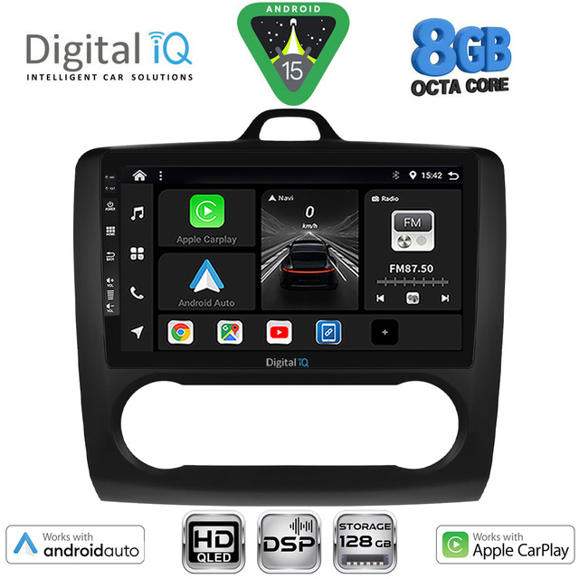 DIGITAL IQ BXF 18156BL_CPAA CLIMA (9inc) MULTIMEDIA TABLET for FORD FOCUS mod. 2005-2012 (BLACK)