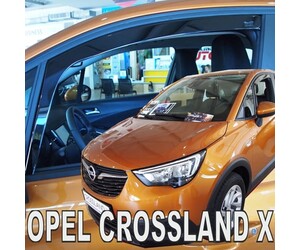 ΑΝΕΜΟΘΡΑΥΣΤΕΣ ΓΙΑ OPEL CROSSLAND X 5D 2017+ ΖΕΥΓΑΡΙ ΑΥΤΟΚΙΝΗΤΟΥ ΑΠΟ ΕΥΚΑΜΠΤΟ ΦΙΜΕ ΠΛΑΣΤΙΚΟ HEKO - 2 ΤΕΜ.