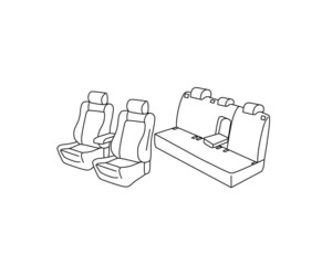 Lampa - Καλύμματα Καθισμάτων Superior για Volkswagen Golf Mk6 11/2008-10/2012 3/5πορτο Hatchback - 1 σετ (L.QF37057F)