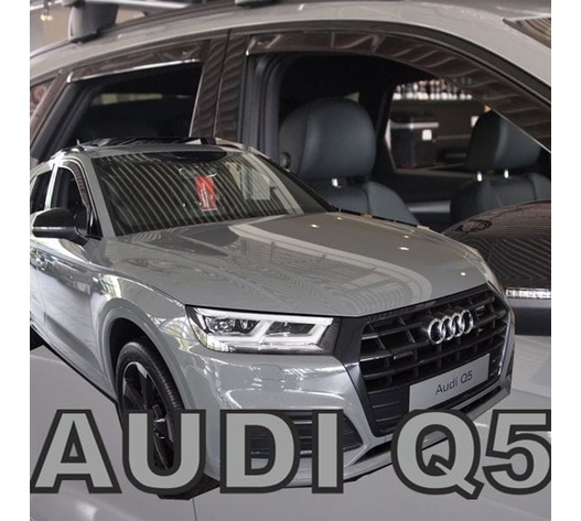 ΑΝΕΜΟΘΡΑΥΣΤΕΣ ΓΙΑ AUDI Q5 5D 2016+ ΣΕΤ ΑΥΤΟΚΙΝΗΤΟΥ ΑΠΟ ΕΥΚΑΜΠΤΟ ΦΙΜΕ ΠΛΑΣΤΙΚΟ HEKO - 4 ΤΕΜ.