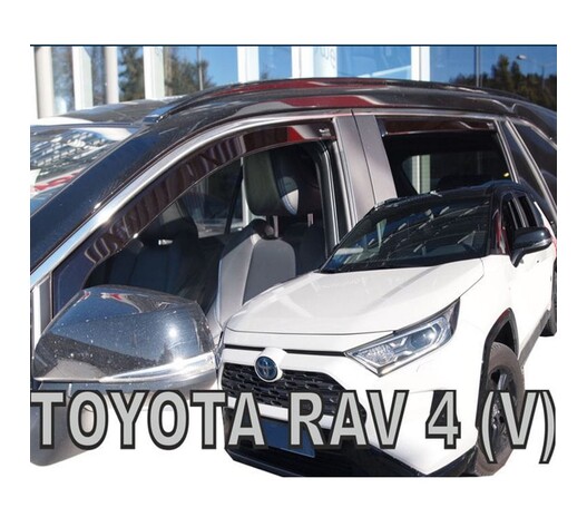 ΑΝΕΜΟΘΡΑΥΣΤΕΣ ΓΙΑ TOYOTA RAV4 V 5D 2019+ /  SUZUKI ACROSS 5D 2020+ ΣΕΤ ΑΥΤΟΚΙΝΗΤΟΥ ΑΠΟ ΕΥΚΑΜΠΤΟ ΦΙΜΕ ΠΛΑΣΤΙΚΟ HEKO - 4 ΤΕΜ.
